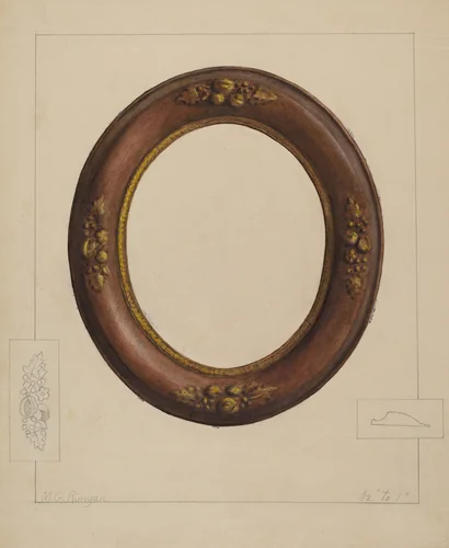 Picture Frame by Manuel G. Runyan, index of american design, 1936