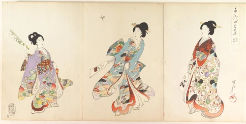 Chiyoda Castle (Album of Women) by Yōshū Chikanobu (楊洲周延), print, 1895