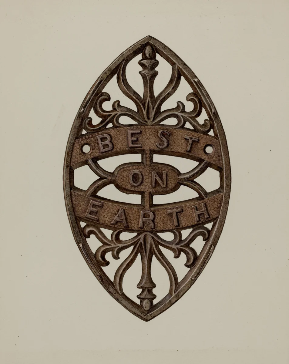 Trivet by Albert Rudin, index of american design, 1939