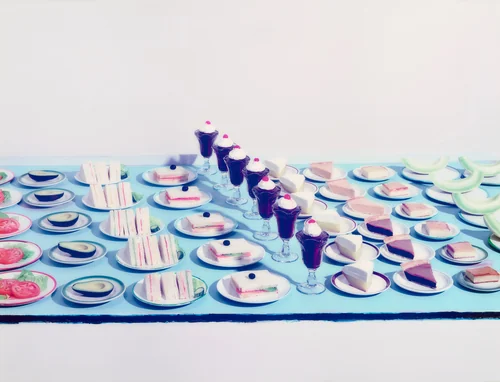 Salads, Sandwiches, and Dessert by Sharon Core, photograph, 2003