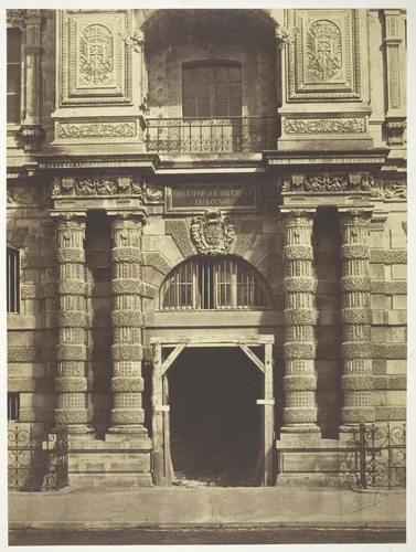 Bibliothèque Imperial du Louvre, Paris by Bisson Frères, photograph, 1854