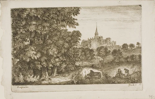 Dunfermline by John Clerk, print, 1748-1812