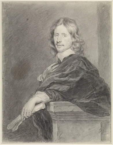Portret van Govert Flinck by Cornelis van Dalen, drawing, 1648-1664
