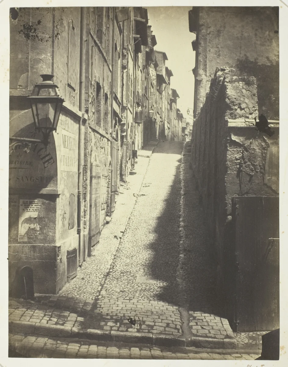 Rue des Grands Carmes, Vue prise de la Rue Ste. Marthe by Albert Terris, photograph, 1862