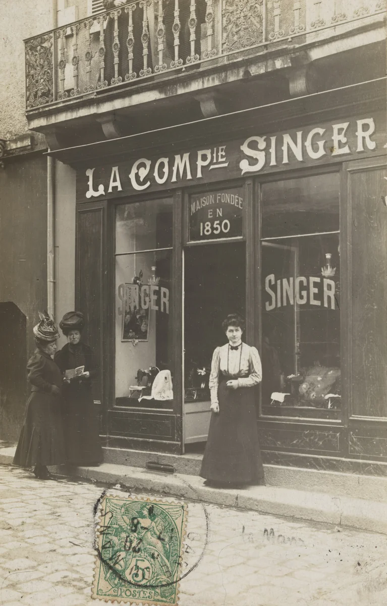 La Compie Singer, Maison fondée en 1850, Le Mans by Unidentified Photographer, photograph, 1908