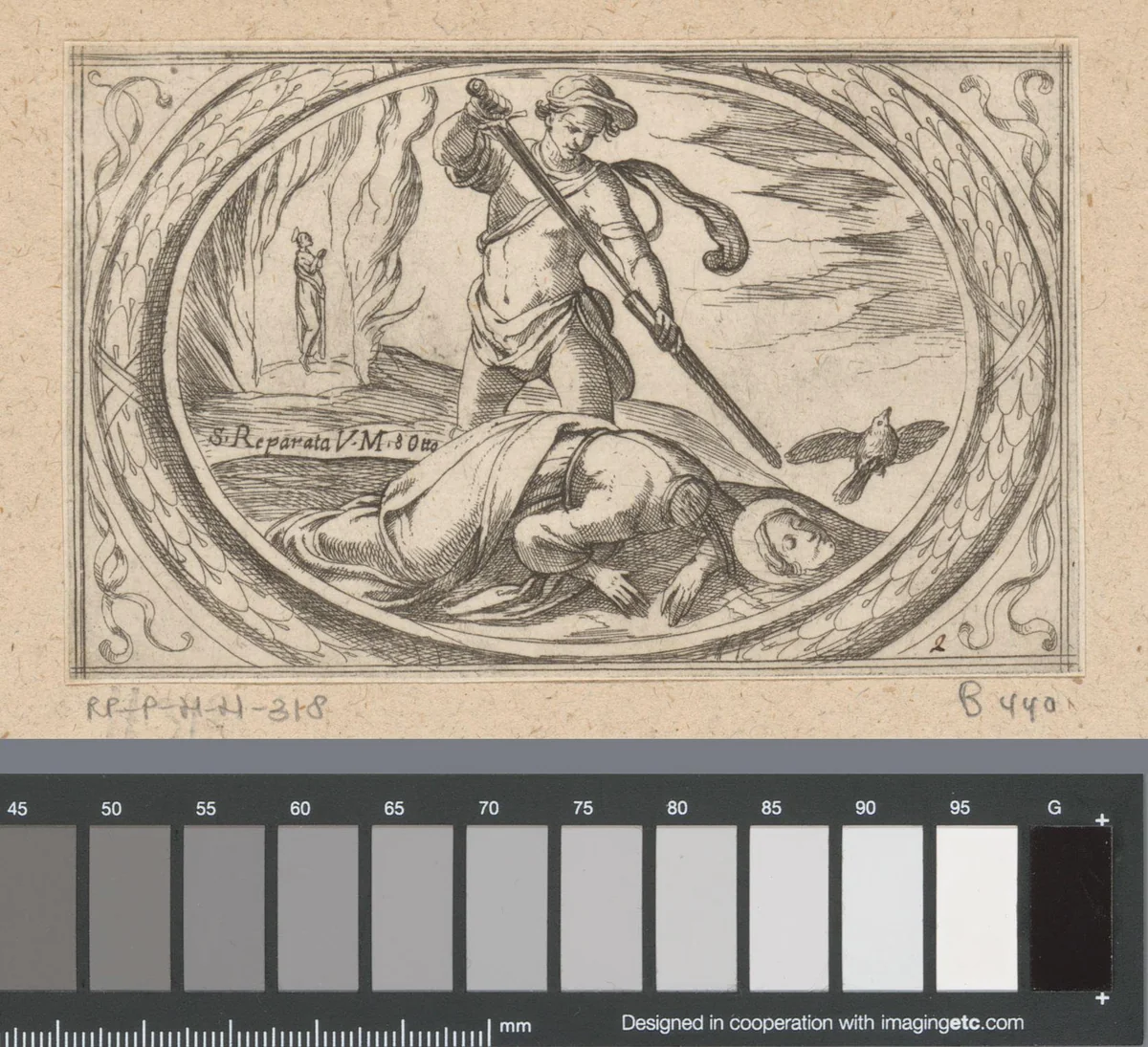 H. Reparata by Antonio Tempesta, print, 1565-1630