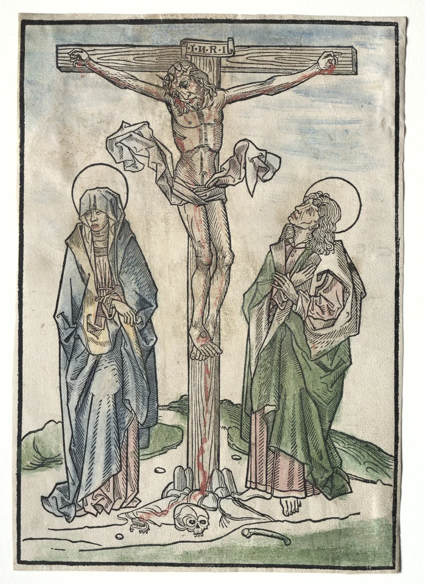 Christ on the Cross by Unknown, print, 1400-1500