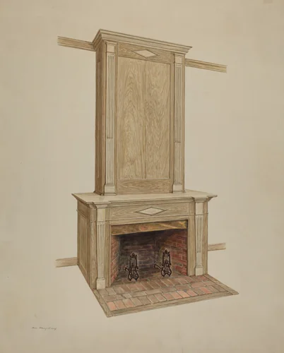 Carved Casing by Hans Mangelsdorf, index of american design, 1938