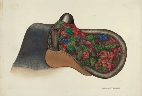 Side Saddle - California Syle by Harry Mann Waddell, index of american design, 1937