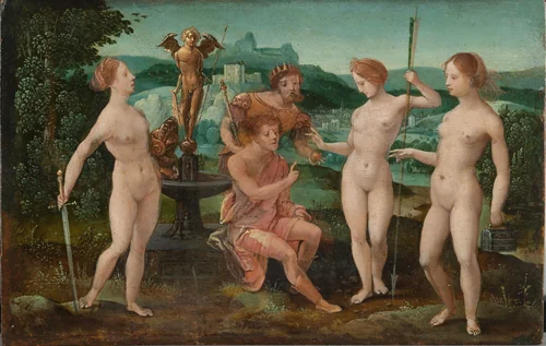 Judgment of Paris by Unknown, painting, 1532
