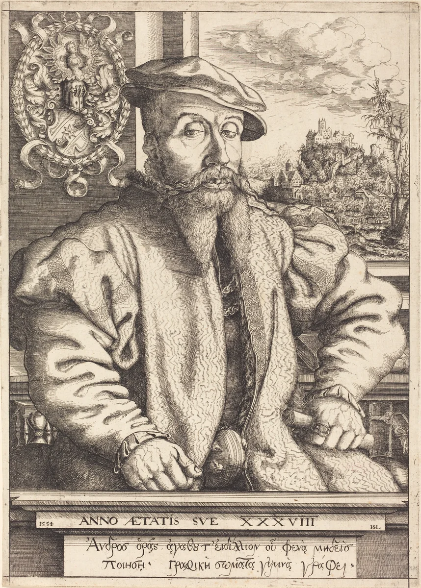 Georg Roggenbach by Hanns Lautensack, print, 1554