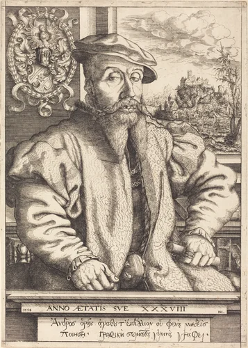 Georg Roggenbach by Hanns Lautensack, print, 1554