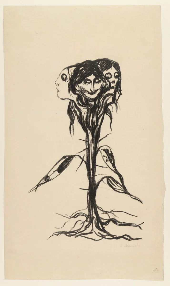Vignette: Amaryllis by Edvard Munch, print, 1908