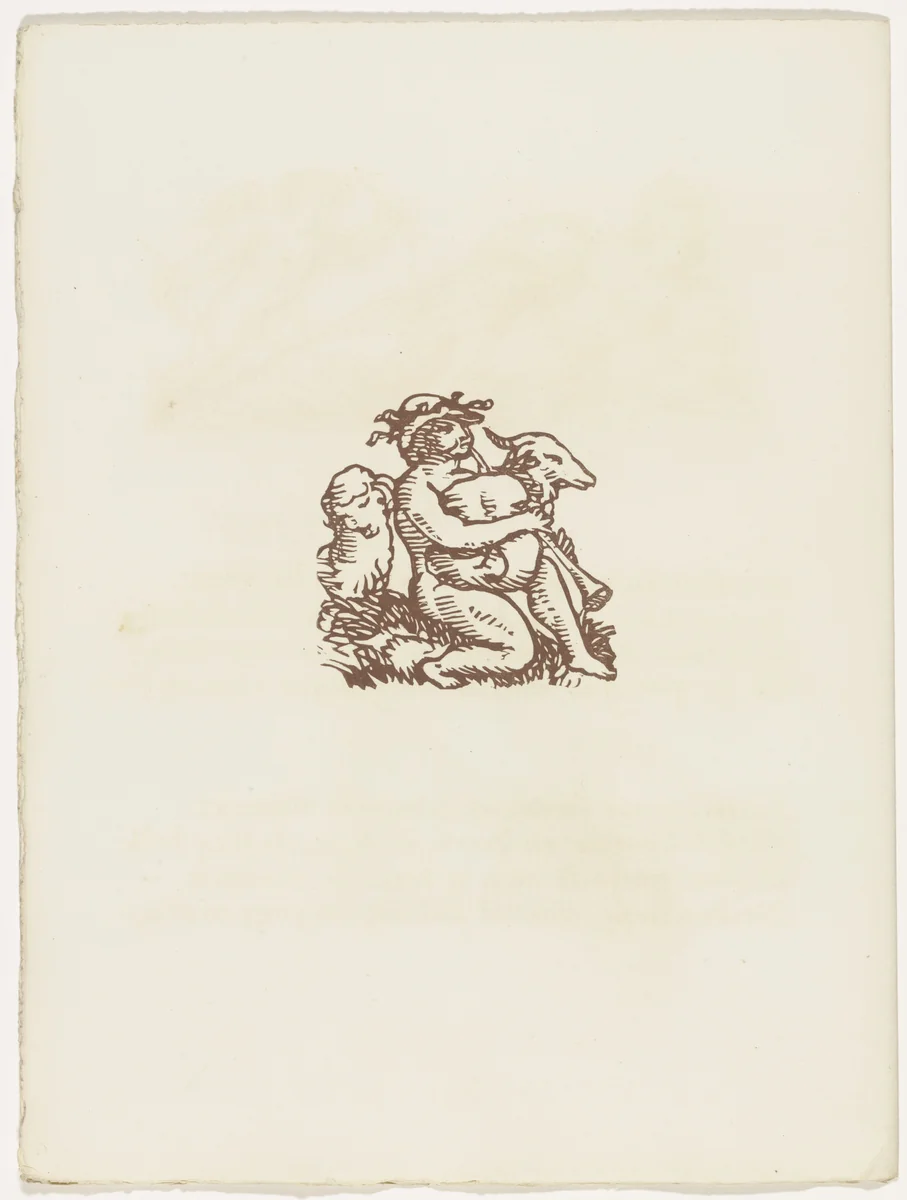 Vignette (folio 112 verso) from Les Amours (The Loves) by Émile Bernard, illustrated book, 1915
