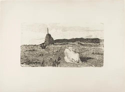 Holy Cow by Giovanni Fattori, print, 1887-1908