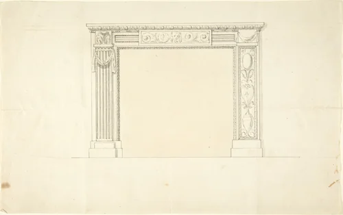 Design for a Chimneypiece by Sir William Chambers, drawing, 1740-1796