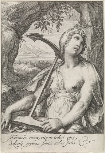 Hoop (Spes) by Jacob Matham, print, 1597