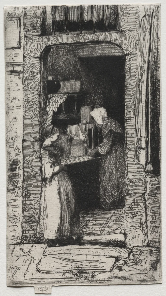 La Marchande de Moutards by James McNeill Whistler, print, 1858