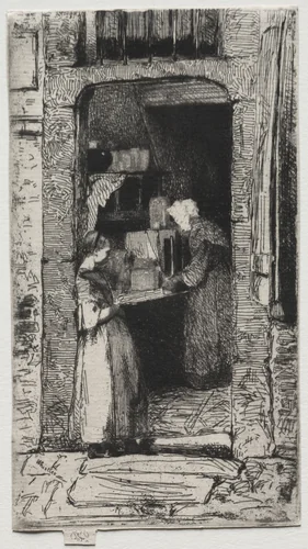 La Marchande de Moutards by James McNeill Whistler, print, 1858