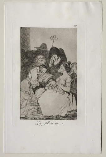 The Filiation, Plate 57 by Francisco de Goya, print, 1799
