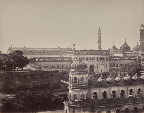 Lucknow. The Great Emambara and Mosque by Samuel Bourne, photograph, 1863-1870