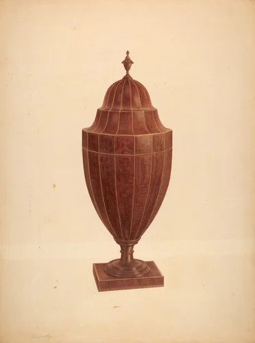 Knife and Spoon Box by Isidore Sovensky, index of american design, 1935-1942