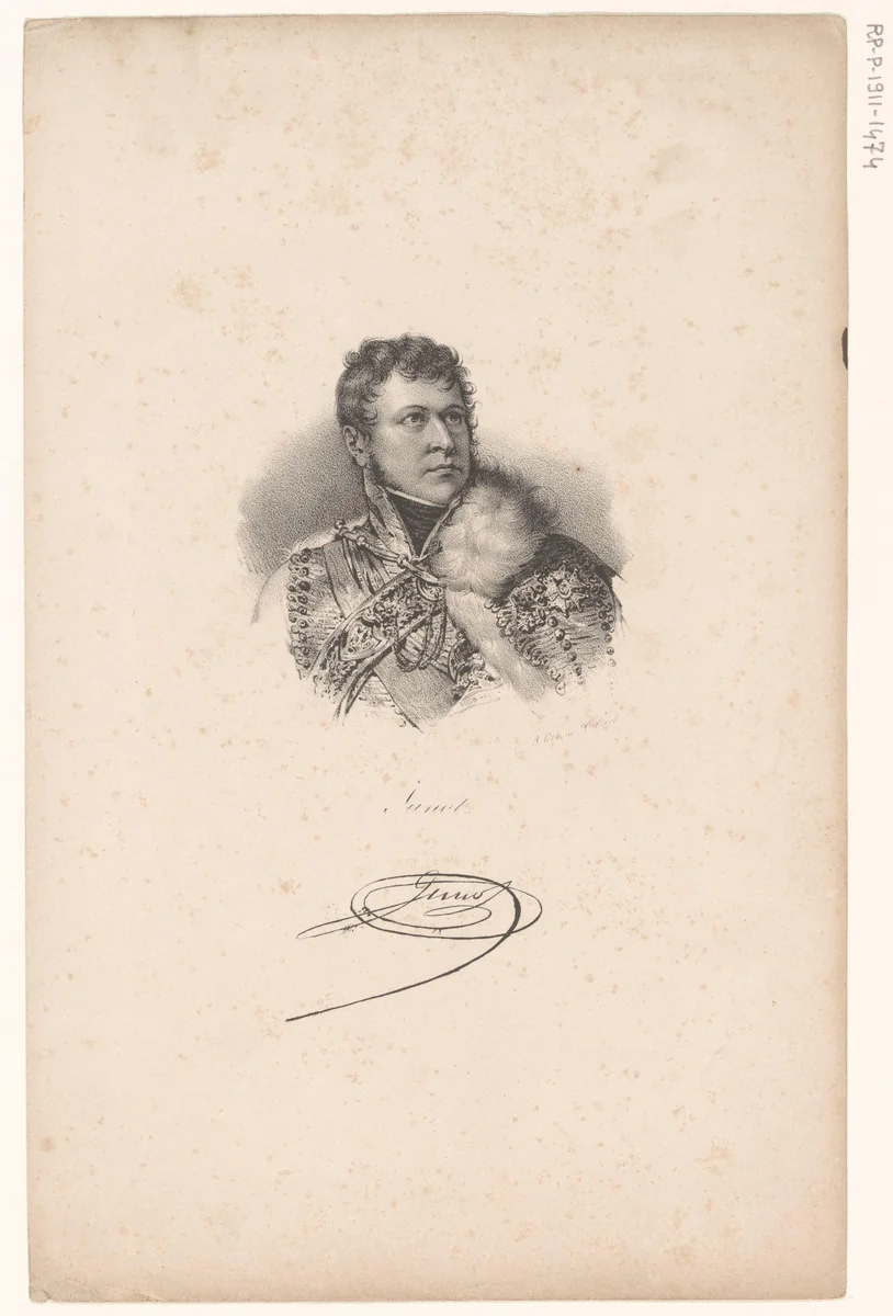 Portret van Jean-Andoche Junot by anonymous, print, 1818-1842