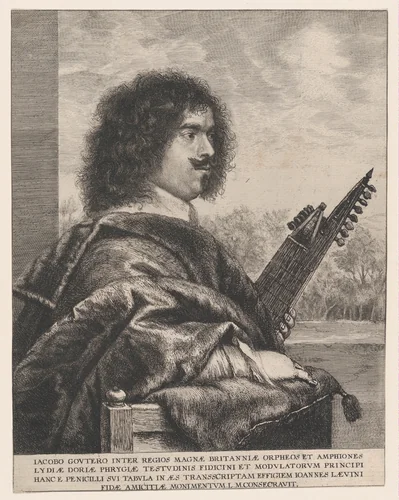 Jacques Gaultier by Jan Lievens, print, 1620-1674