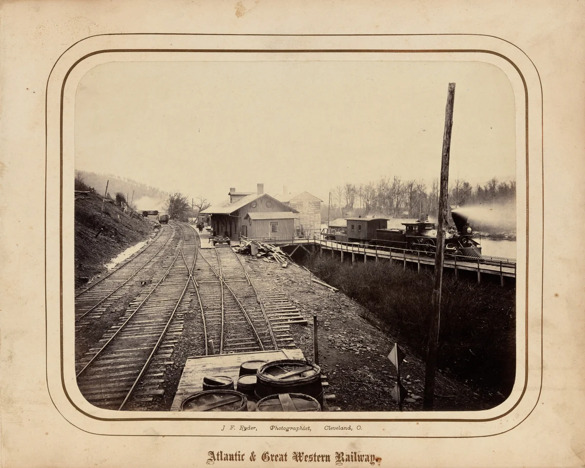 Atlantic & Great Western Railway by James F. Ryder, photograph, 1862