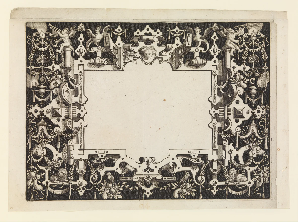 [Frames for Mirrors] by Nicolaes de Bruyn, book, 1595-1605
