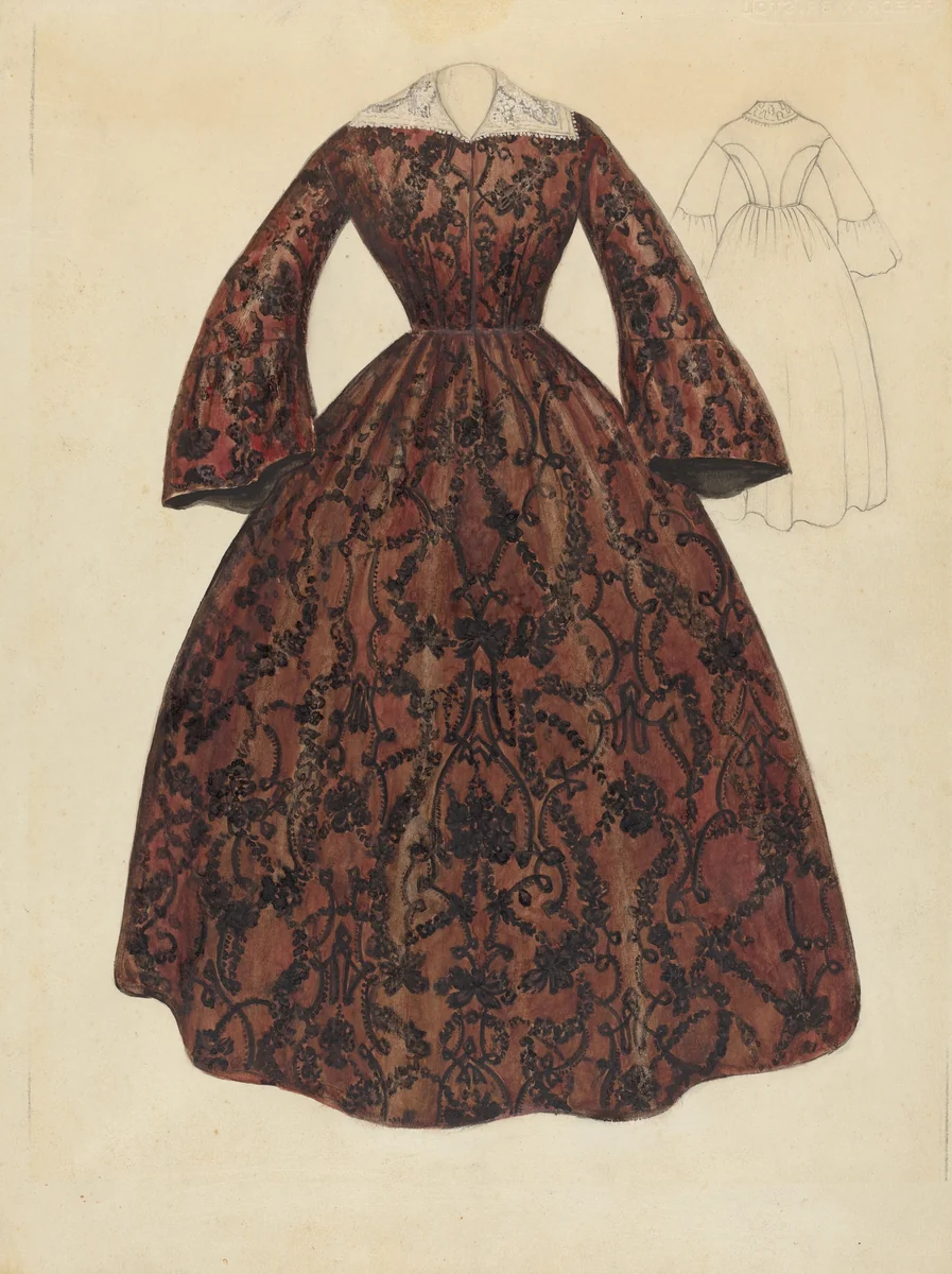 Dress by Jessie M Benge, index of american design, 1939