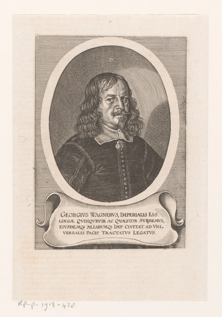Portret van Georg Wagner by Matthäus Merian, book, 1652