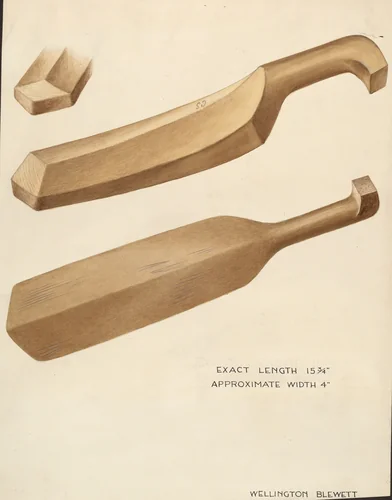 Bishop Hill: Washing Flail by Wellington Blewett, index of american design, 1936