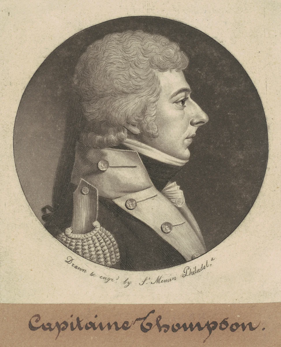 James Thompson by Charles B. J. Févret de Saint-Mémin, print, 1801