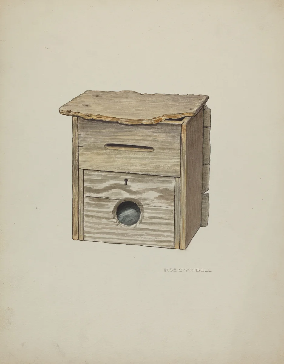 Mail Box by Marjorie Lee, index of american design, 1937