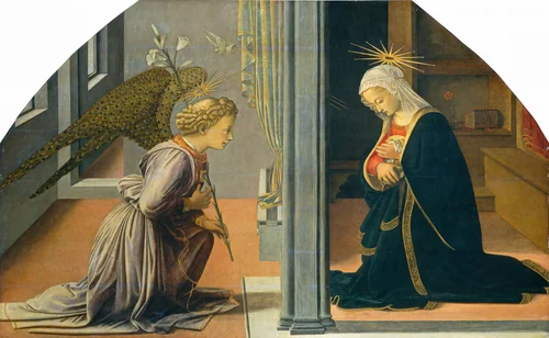 The Annunciation by Fra Filippo Lippi, painting, 1435-1440