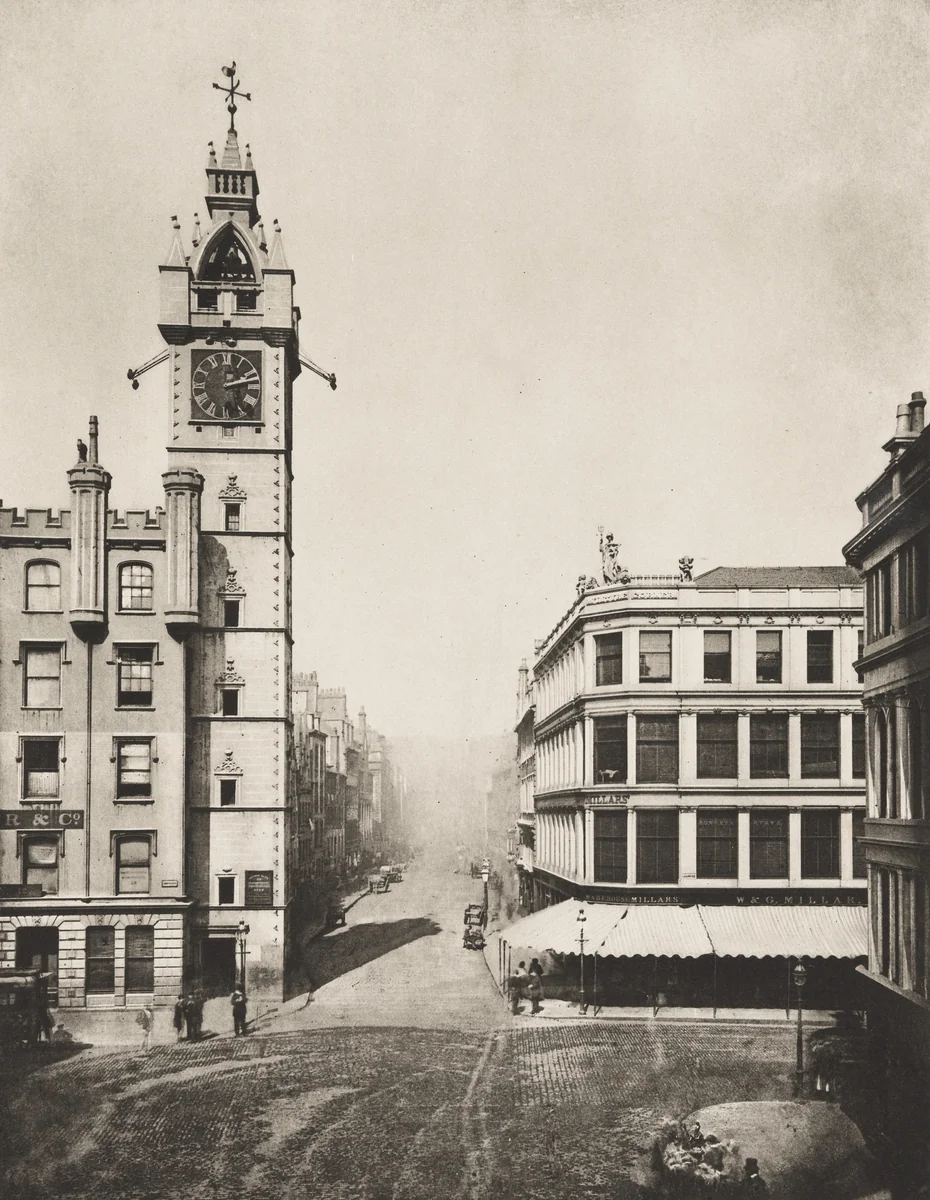 High Street from the Cross by Thomas Annan, photograph, 1868