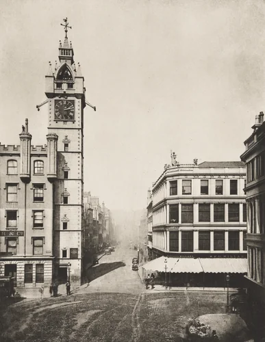High Street from the Cross by Thomas Annan, photograph, 1868