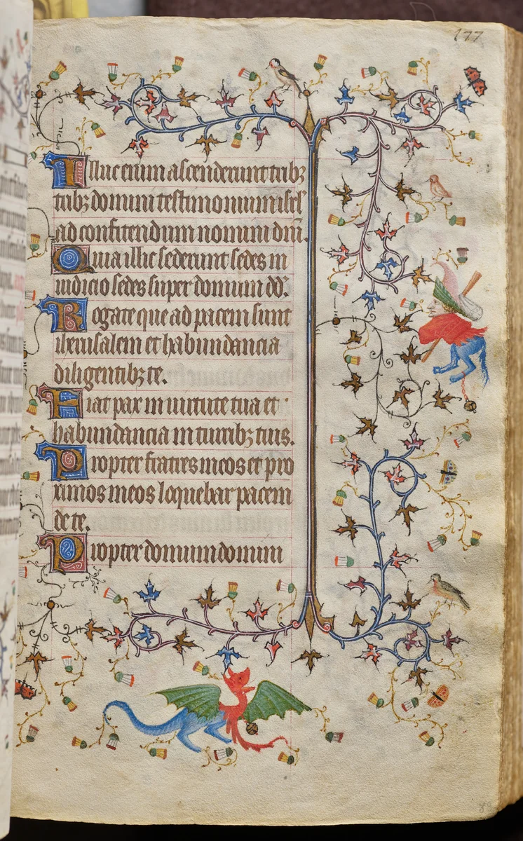 Hours of Charles the Noble, King of Navarre (1361-1425): fol. 89r, Text by Master of the Brussels Initials and Associates, book, 1400-1410