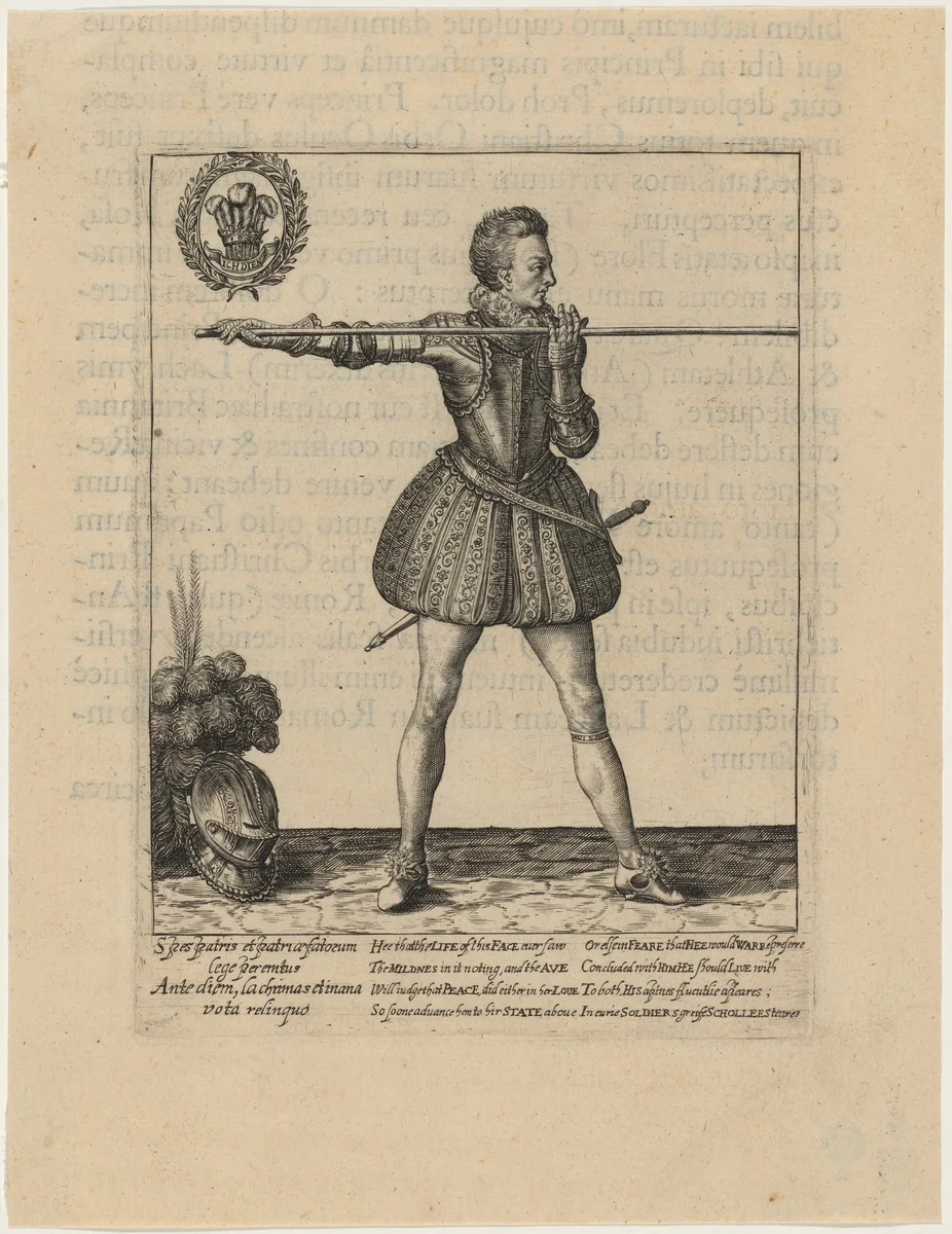 Prince Henry with the Pike by Willem de Passe, print, 1620