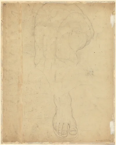 The Belvedere Torso [verso] by William Blake, drawing, 1779-1780