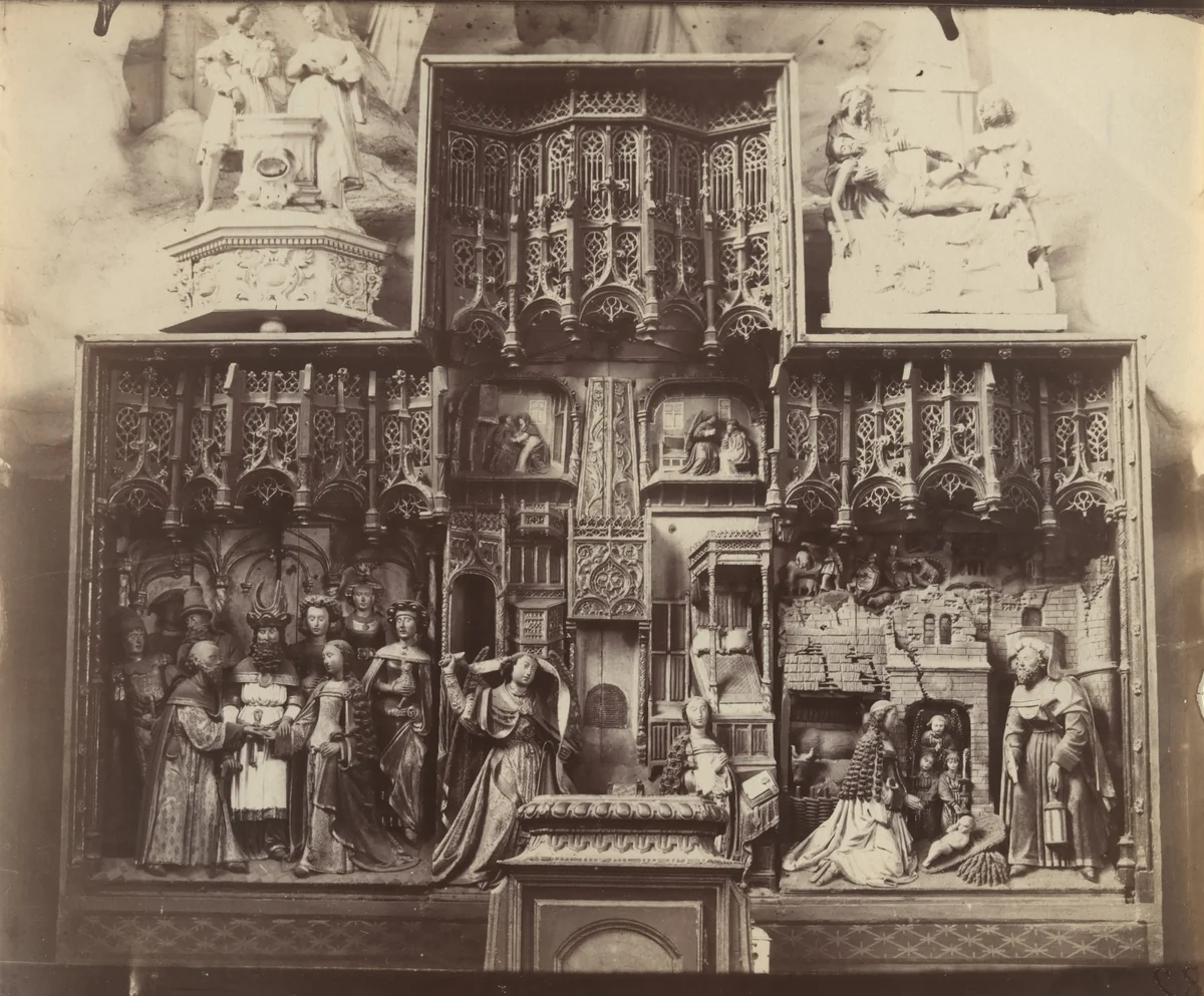 Abbeville (retable) by Eugène Atget, photograph, 1900