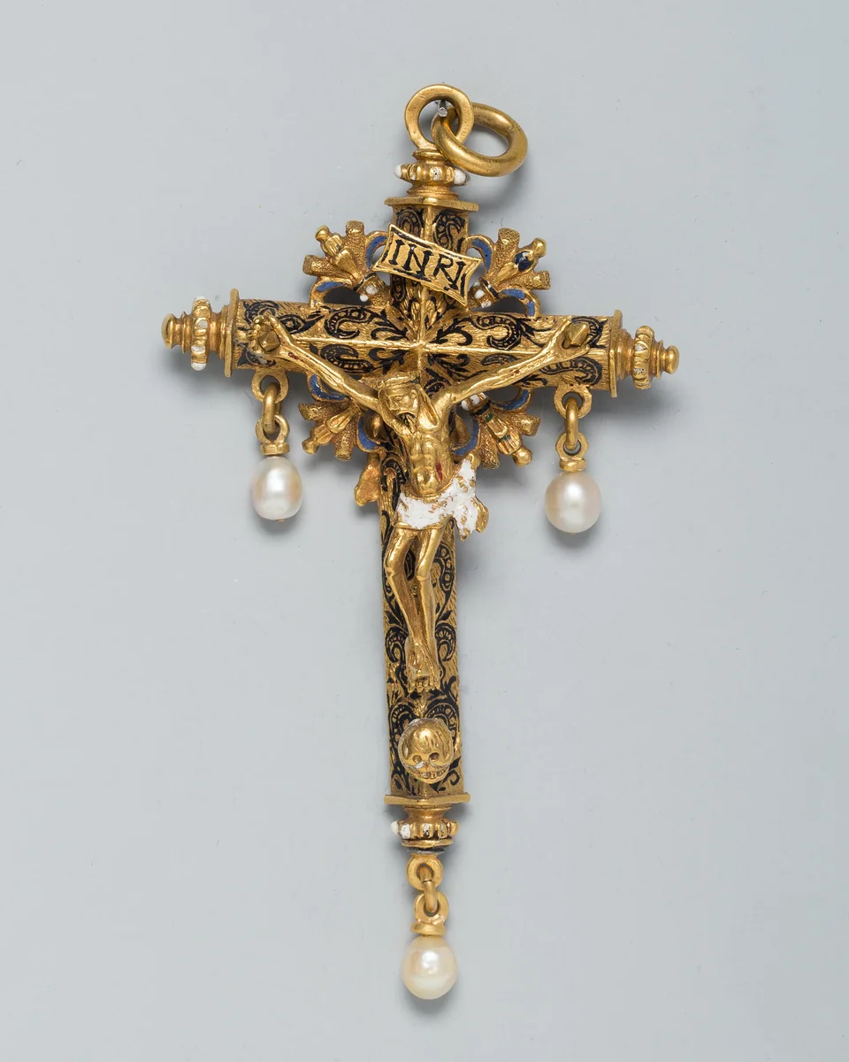 Double-Sided Crucifix Pendant by Spanish, metalwork, 1550-1600