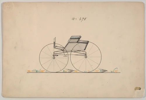 Wagon #478 by Brewster & Co., drawing, 1860-1870