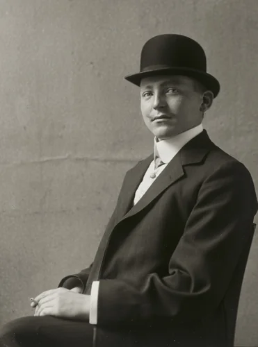 The Butcher’s Apprentice by August Sander, photograph, 1911