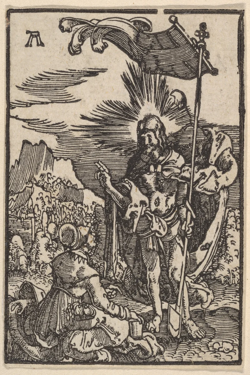 Noli Me Tangere, from "The Fall and Salvation of Mankind Through the Life and Passion of Christ" by Albrecht Altdorfer, print, 1508-1518