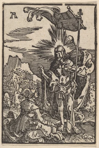 Noli Me Tangere, from "The Fall and Salvation of Mankind Through the Life and Passion of Christ" by Albrecht Altdorfer, print, 1508-1518