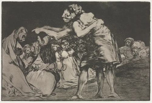 The Proverbs: Matrimonial Folly by Francisco de Goya, print, 1864