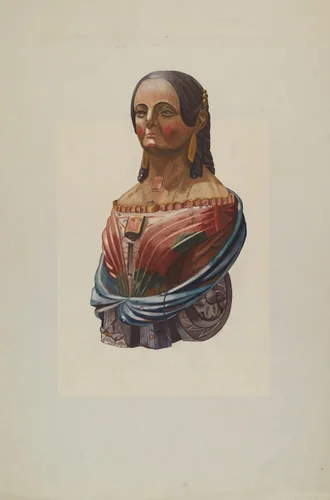 Figurehead by American 20th Century, index of american design, 1935-1942