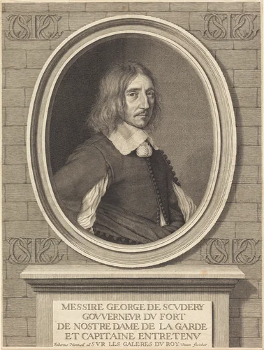 Georges de Scudery by Robert Nanteuil, print, 1654